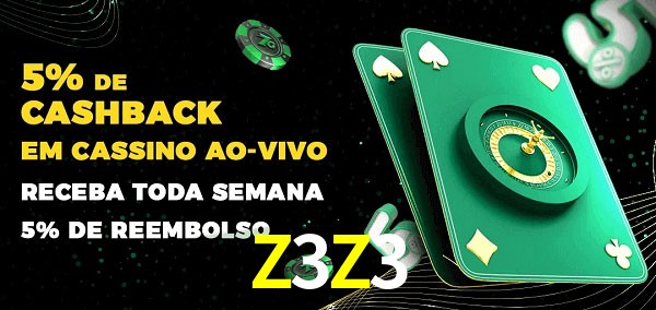 Promoções do cassino ao Vivo Z3Z3